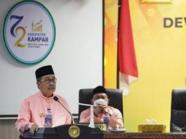 Gubenur Riau Syamsuar dalam HUT Kampar